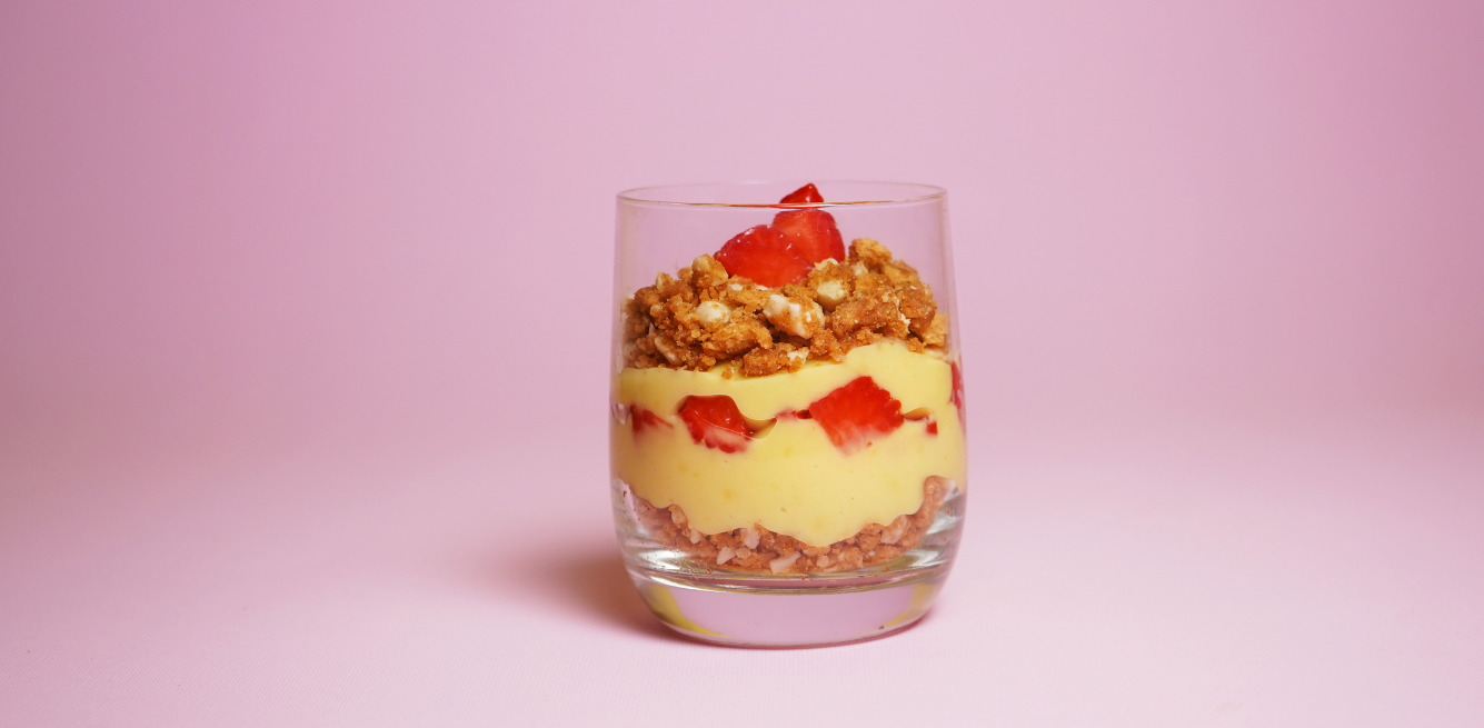 dolce vegano al cucchiaio