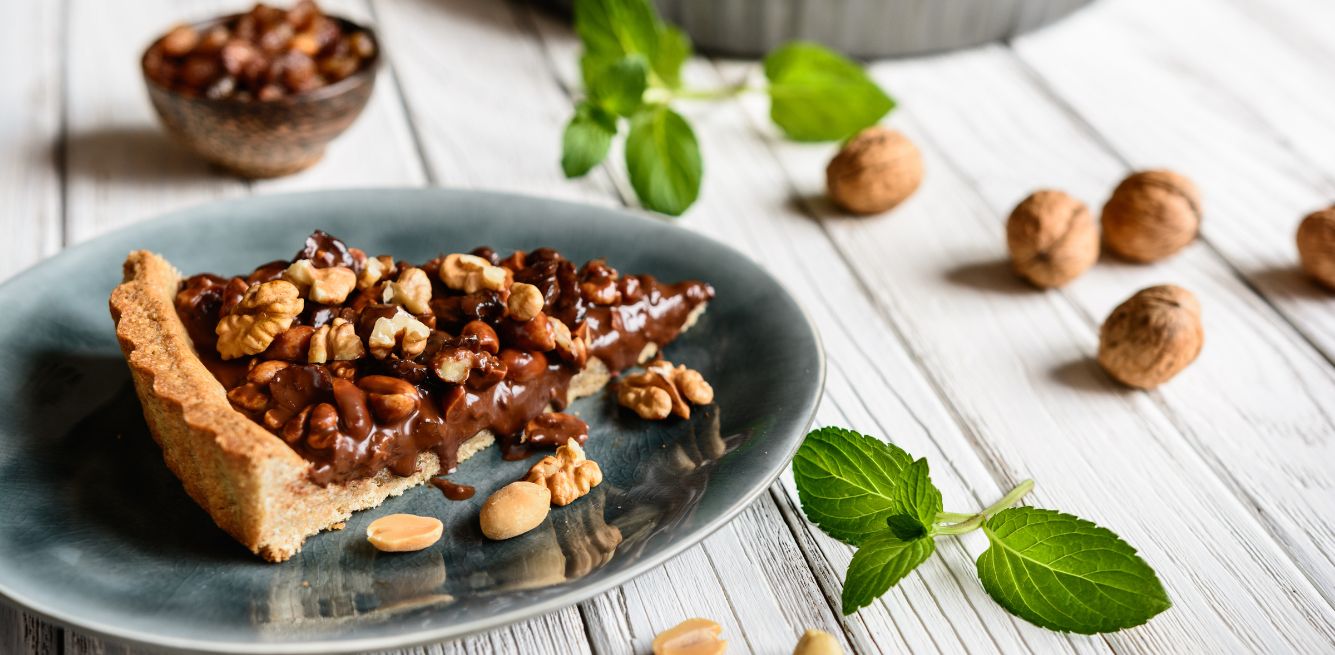 crostata di noci al cioccolato