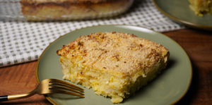 Potato and savoy cabbage gateau