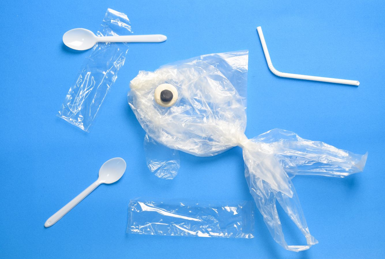 plastic in the sea