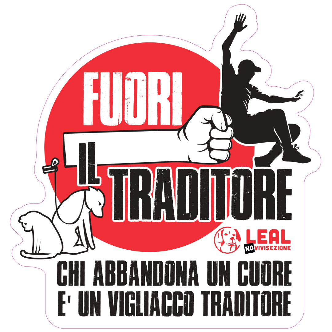 adesivo "Fuori il traditore"